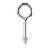 Hampton 3/8 in. X 4 in. L Stainless Stainless Steel Eyebolt Nut Included, Pack of 5