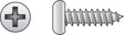 HILLMAN No. 10 X 5/8 in. L Phillips Pan Head Sheet Metal Screws 100 pk