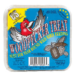 C&S Products Woodpecker Treat Assorted Species Beef Suet Wild Bird Food 11 oz, Pack of 12