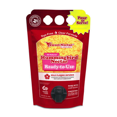 Sweet-Seed Sweet-Nectar Hummingbird Sucrose Nectar 1.5 L, Pack of 4