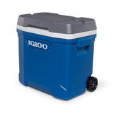 Igloo Latitude Series 34658 Roller Cool Box, 30 qt Cooler, Plastic, Indigo Blue/Meteorite, 3 days Ice Retention