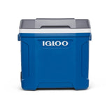 Igloo Latitude Series 34658 Roller Cool Box, 30 qt Cooler, Plastic, Indigo Blue/Meteorite, 3 days Ice Retention