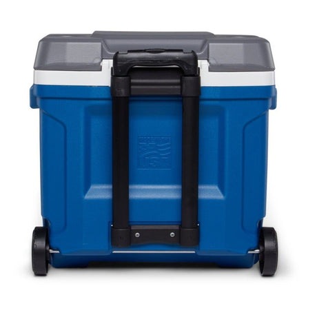 Igloo Latitude Series 34658 Roller Cool Box, 30 qt Cooler, Plastic, Indigo Blue/Meteorite, 3 days Ice Retention