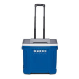 Igloo Latitude Series 34658 Roller Cool Box, 30 qt Cooler, Plastic, Indigo Blue/Meteorite, 3 days Ice Retention