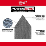 Milwaukee 48-80-5150 Mesh Sanding Sheet, 3-5/8 in W, 3-3/4 in L, 150 Grit, Medium, Aluminum Oxide Abrasive, Pack of 3