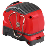 Milwaukee 48-22-1816 Auto-Lock Tape Measure, 16 ft L Blade, 1 in W Blade, Steel Blade, ABS Case, Black/Red Case